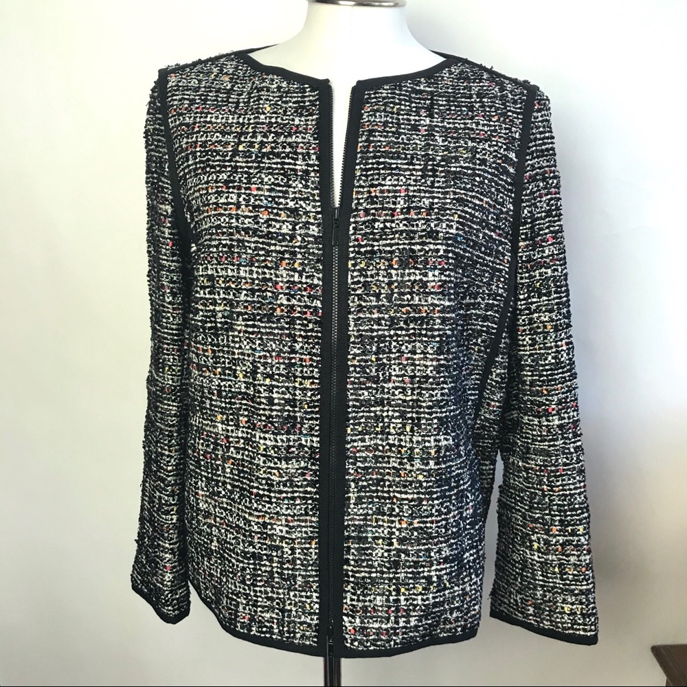 Lafayette 148 New York Multicolor Zip Blazer